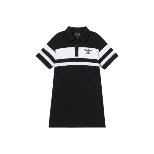 Boy London Короткий рукав Платье Женское Черное