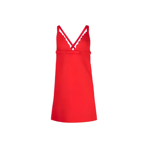 MIU MIU Без рукавов Платье Женское Красное