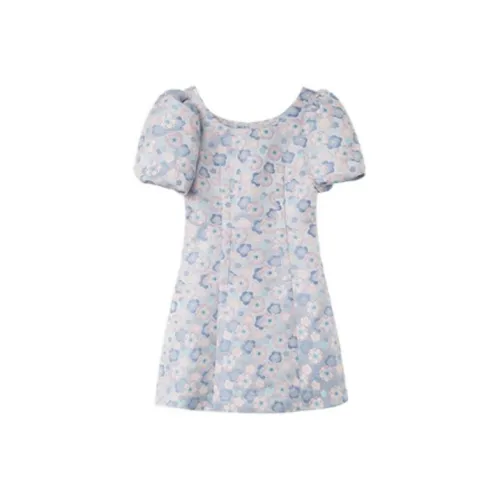 ITIB x Namas Miyo A Линия Юбка Платье Синий