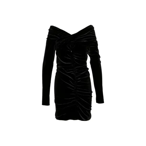 PHILOSOPHY DI LORENZO SERAFINI Длинное платье с длинными рукавами женское черное