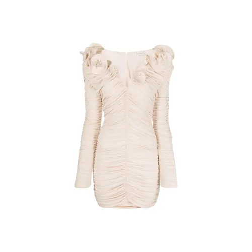 MAGDA BUTRYM Длинное платье с длинными рукавами женское светло-бежевый