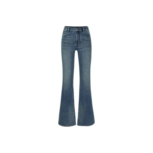 ZHIZHI Джинсы Женские Пудрово-Синий