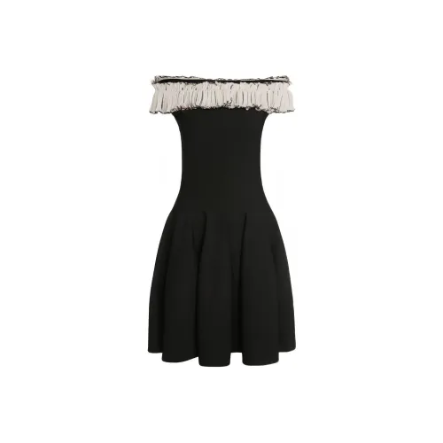 Alexander McQueen Черное Женское Платье без Рукавов