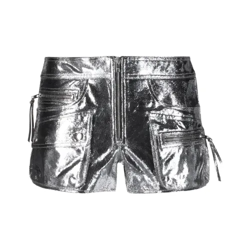 ISABEL MARANT Серебряные Женские Повседневные Шорты