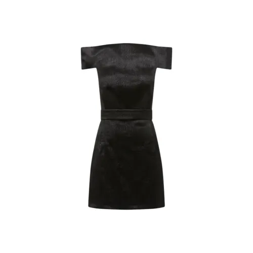 SCANLAN THEODORE Тинселл Мини Платье Короткий Рукав Платье Женское Черное