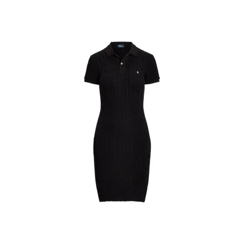 Polo Ralph Lauren SS23 Короткий рукав Платье Женское Черное