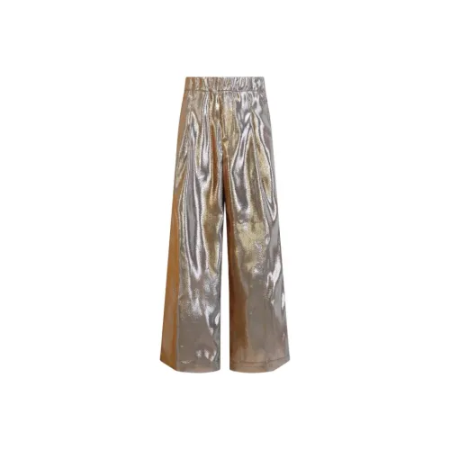 DRIES VAN NOTEN Золотой Женские Повседневные Брюки