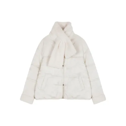 Mo Han Yi Mei Пуховая куртка Женская Экрю