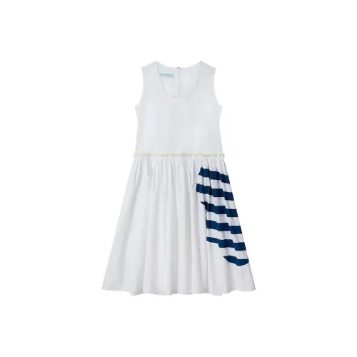 HOWL STUDIO Белые Женские Платья без рукавов