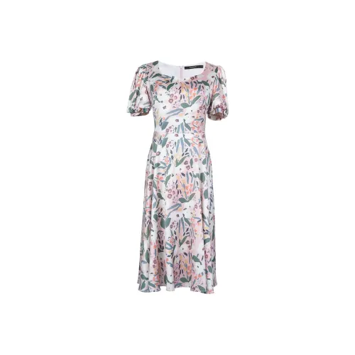 ROEYSHOUSE Короткий рукав Платье Женское Многоцветное