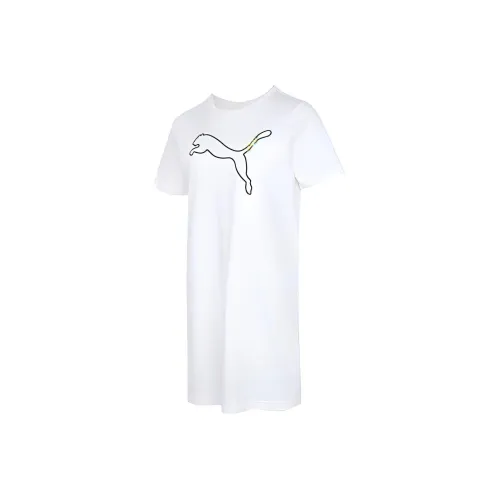 PUMA TECH Hybrid Белый Женские Короткие Платья с Рукавами