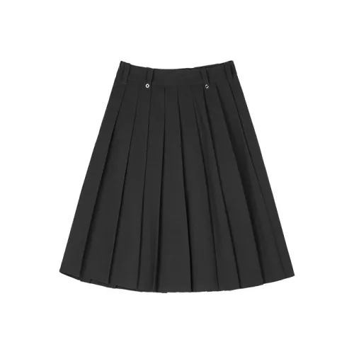 RUNTOTHEFUTURE Серые Женские Кожаные Длинные Юбки