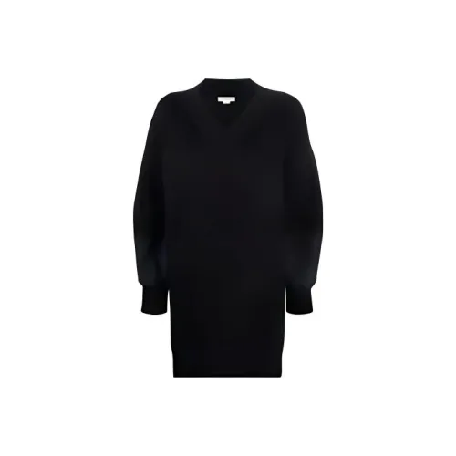 Alexander McQueen Black Женские Длинные Рукава Платья