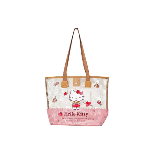 Sanrio Hello Kitty PVC Tote Bag Shopping Bag Shoulder Bag Regular Women's Brown