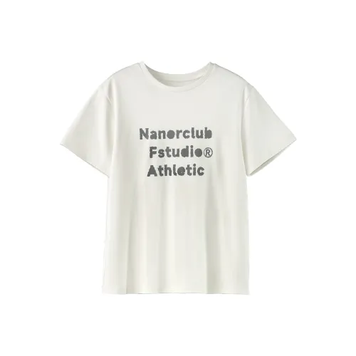 Fstudio Корейский стиль Маленький Коммутирование Круглый вырез Свободный крой Буква T Рубашка Женская