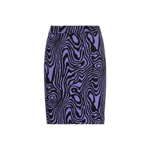 MOSCHINO Фиолетовые Женские Вязаные Длинные Юбки