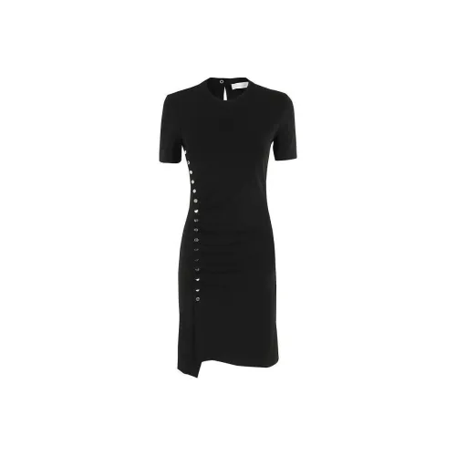 Paco Rabanne Короткий рукав Платье Женское Черное