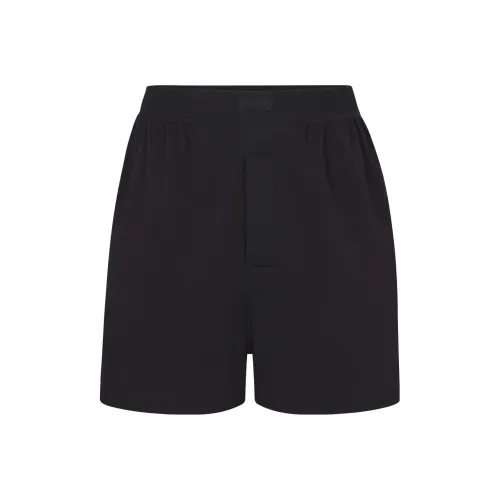 SKIMS Boyfriend Loose Boxer Повседневные шорты Женские ONYX Черный