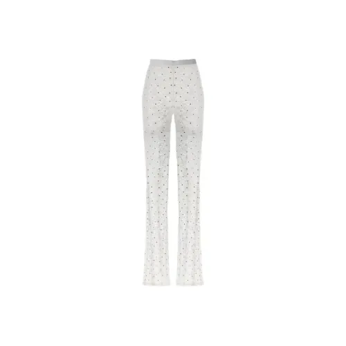 Alessandra Rich SS24 Leggings Женские Белые