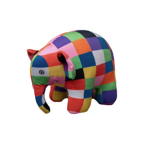 Mr. Toy Healing Plush Toy Многоцветная клетка Слон Куклы Подвеска Плюшевая кукла 10 см 26 см Рекомендуемый рост