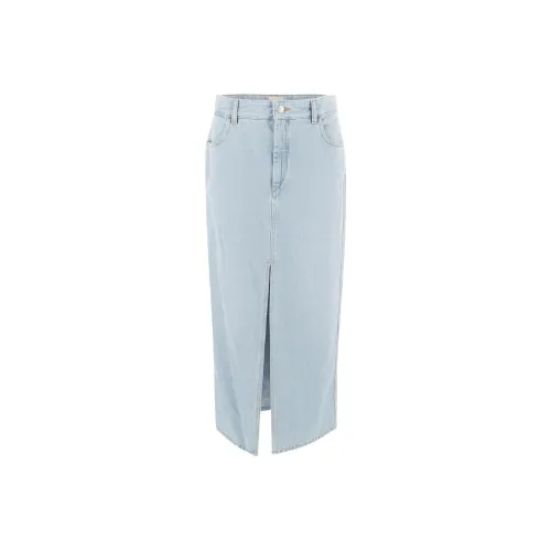 ISABEL MARANT FW23 Denim Long Skirt Women's Light Blue ISABEL MARANT FW23 Деним Длинный Юбка Женская Светло-Синий