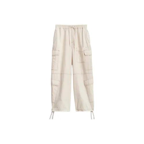 ZARA Белые Мужские Карго Брюки