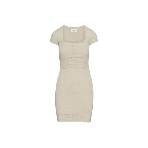 ARITZIA WILFRED Платье для вечеринки Короткий рукав Платье Женское Heather Bone Heather Bone