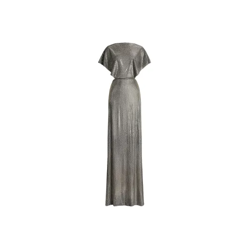 Ralph Lauren Silver Женские Короткие Платья с Рукавами