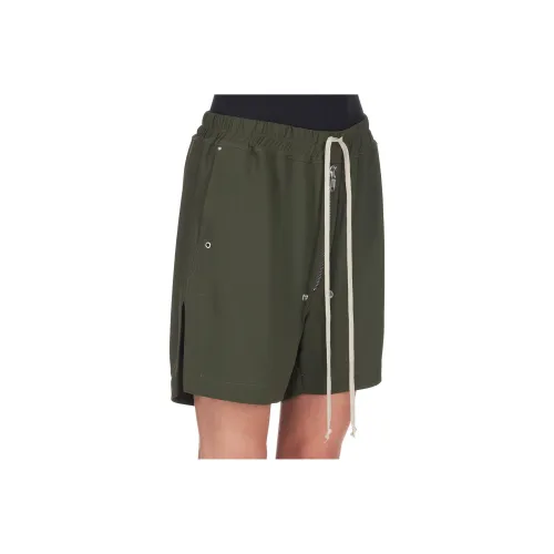 RICK OWENS Зеленые Женские Повседневные Шорты