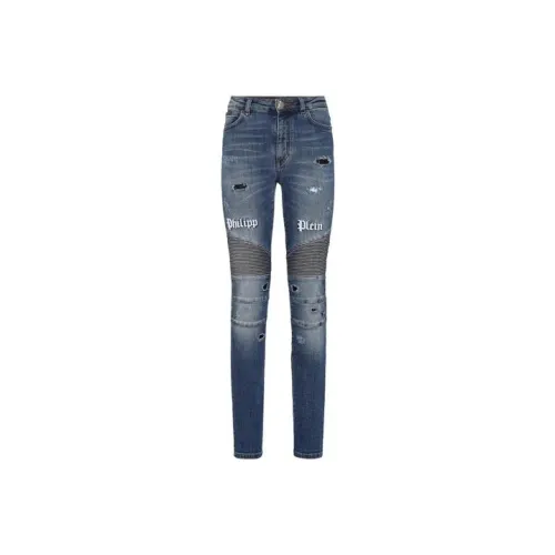 PHILIPP PLEIN Синие Женские Джинсы