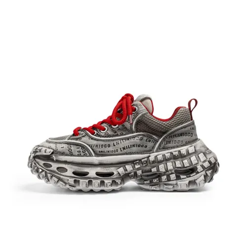 AD Устойчивый к истиранию визуально увеличивающий высоту низкий топ с толстой подошвой Мужские кроссовки