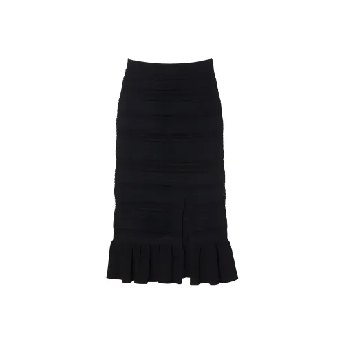 SANDRO Черные Женские Вязаные Длинные Юбки