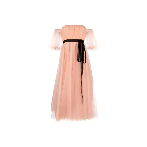 PINKO Розовые Женские Платья с Короткими Рукавами