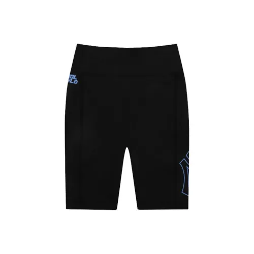 Mlb Base Logo Повседневные шорты Женские Черные