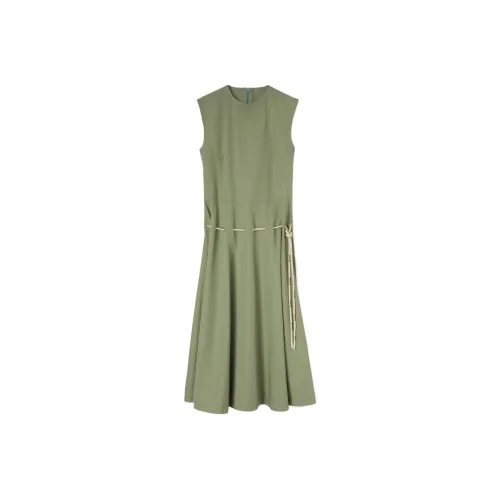 PALM ANGELS Зеленые Женские Платья без рукавов