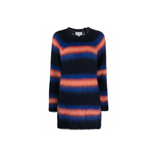 KENZO Многоцветные Женские Длинные Платья с Рукавами