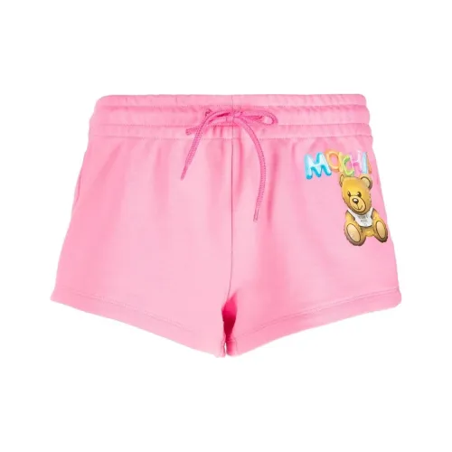 MOSCHINO Розовые Женские Повседневные Шорты