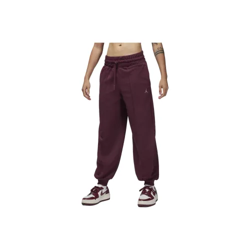 Jordan Sport Вязаные тренировочные брюки женские Night Red