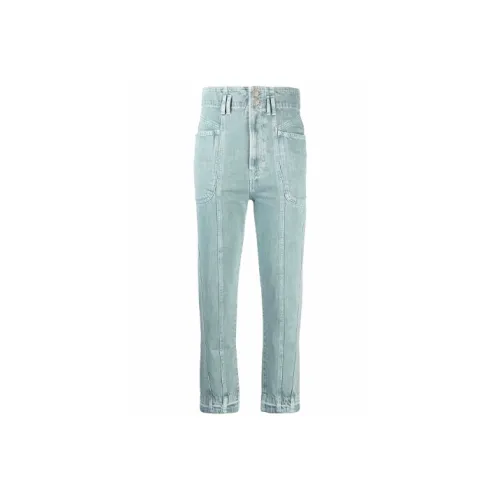 ISABEL MARANT Зеленые Женские Джинсы