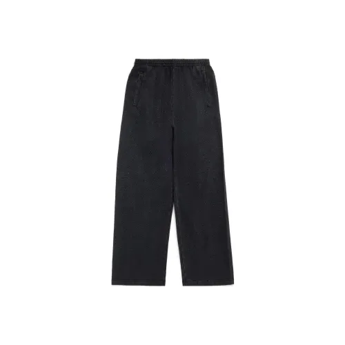 Balenciaga SS23 Вязаные Спортивные Штаны Свободного Кроя Женские Черные