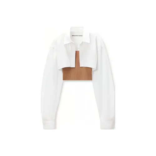 alexander wang Верблюжий/Белый Женские Комплекты с рубашками