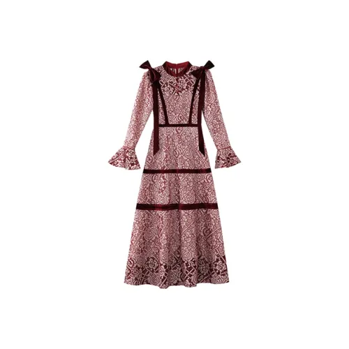 JINYE ORIENTAL Платье Женское Красное