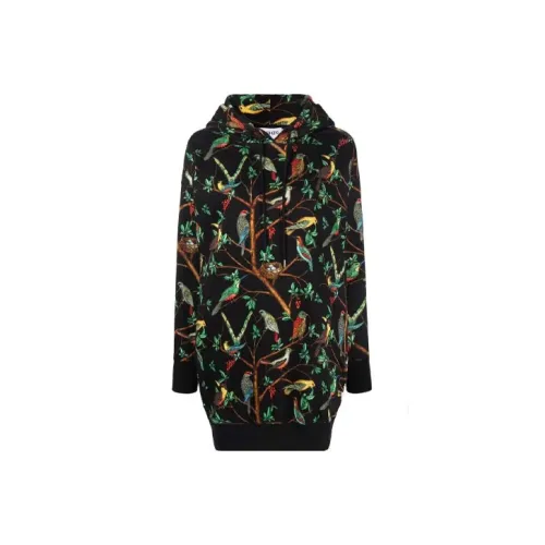 KENZO Черное Женское Длинное Платье с Рукавами