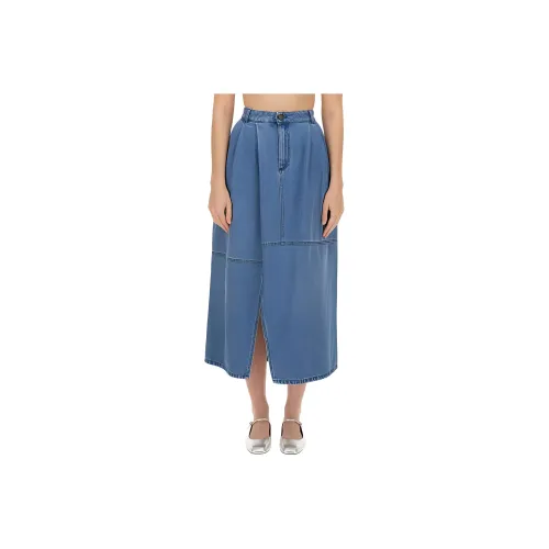 Alysi Denim Длинная Юбка Женская Синяя
