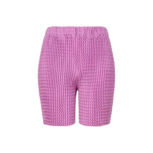 ISSEY MIYAKE Повседневные шорты Женские Розовые