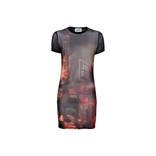Jean Paul Gaultier Короткий рукав Платье Женское Черное