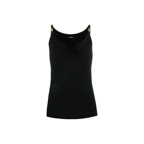 VERSACE Без рукавов Платье Женское Черное