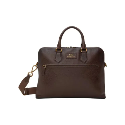 Polo Ralph Lauren Кожа Одно плечо Сумка Стандартная Мужская Темно-умбровая