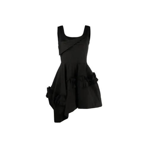 Alexander McQueen Черные Женские Платья без рукавов