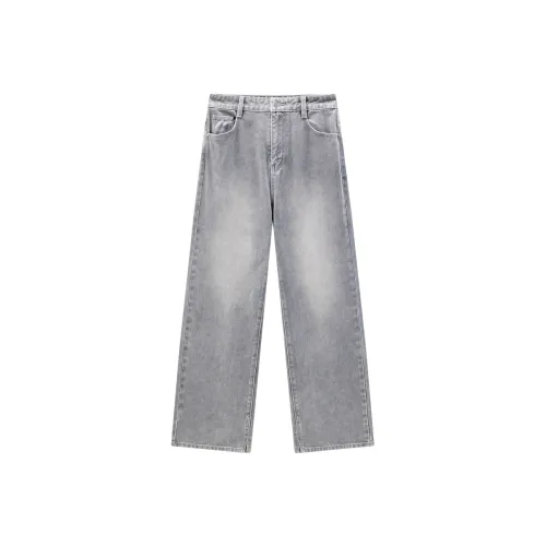 LEDIN Джинсы Женские Нейтральный Серый